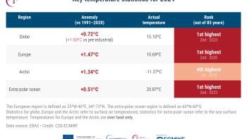 Scientists warn as 2024 becomes 1st year average global temperature exceeds 1.5°C above pre-industrial level